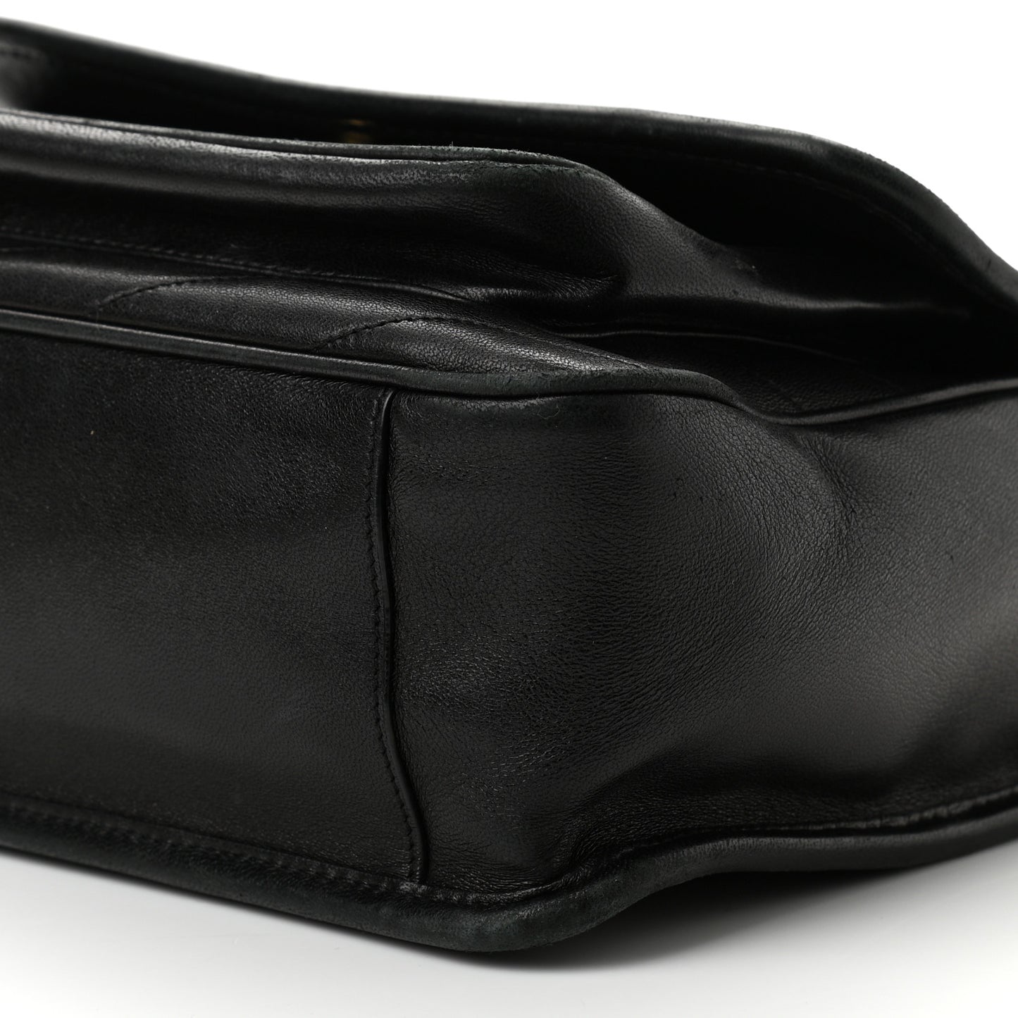 Lambskin Matelasse Monogram Medium Niki Chain Satchel Black