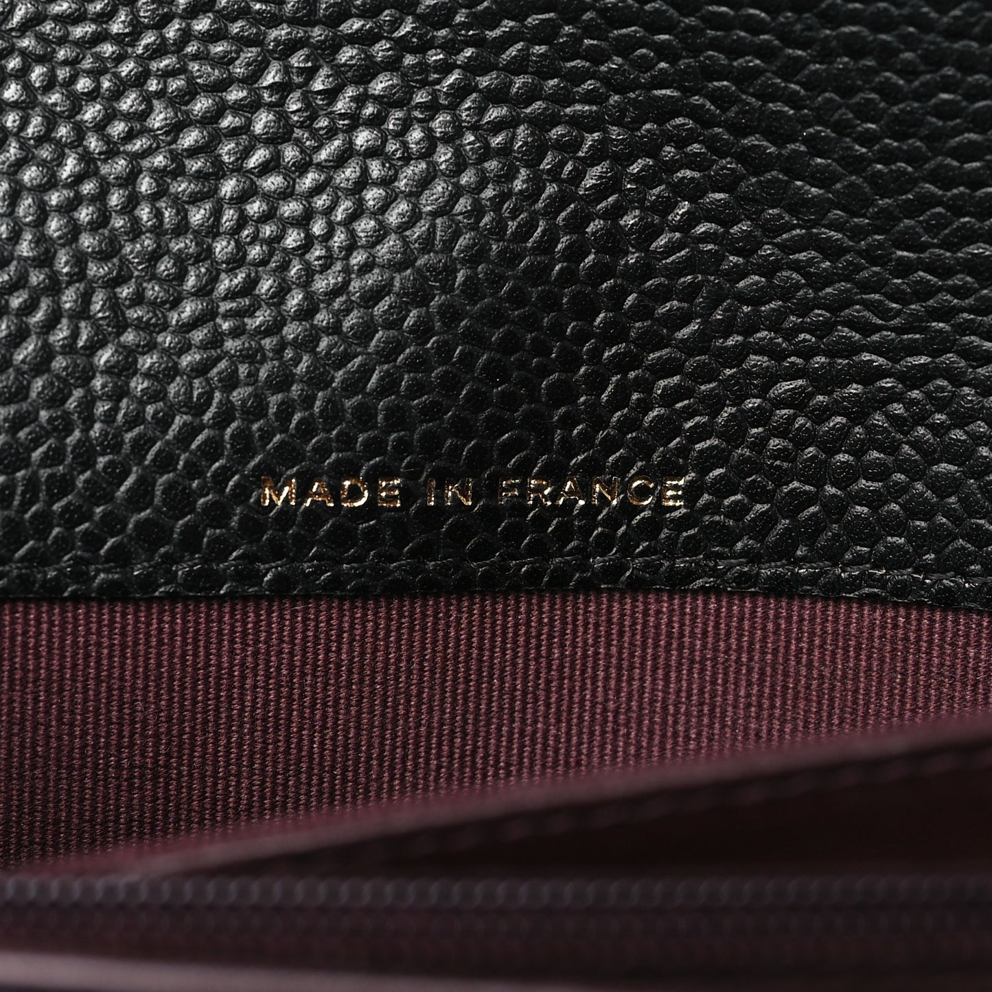 Caviar Quilted Long Flap Wallet Black