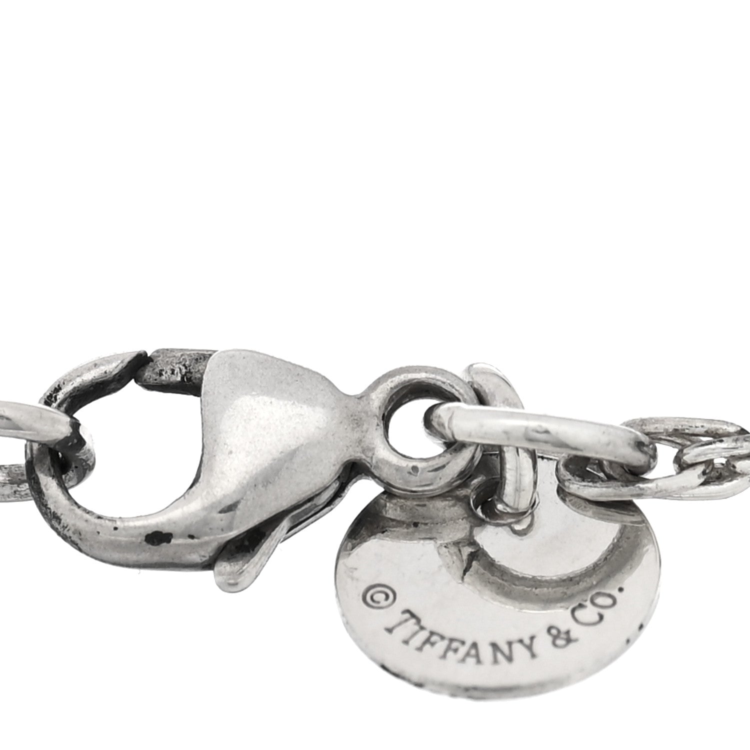 Tiffany Sterling Silver Enamel 4mm Return To Tiffany Heart Tag Bead Bracelet Pink 3 of 4