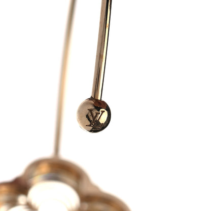 Louis Vuitton A La Folie Hoop Earrings Gold 4 of 5