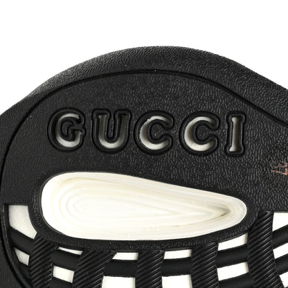Gucci Technical Knit Fabric Waves Womens Gucci Run Sneakers 37 Black Loess 7 of 9