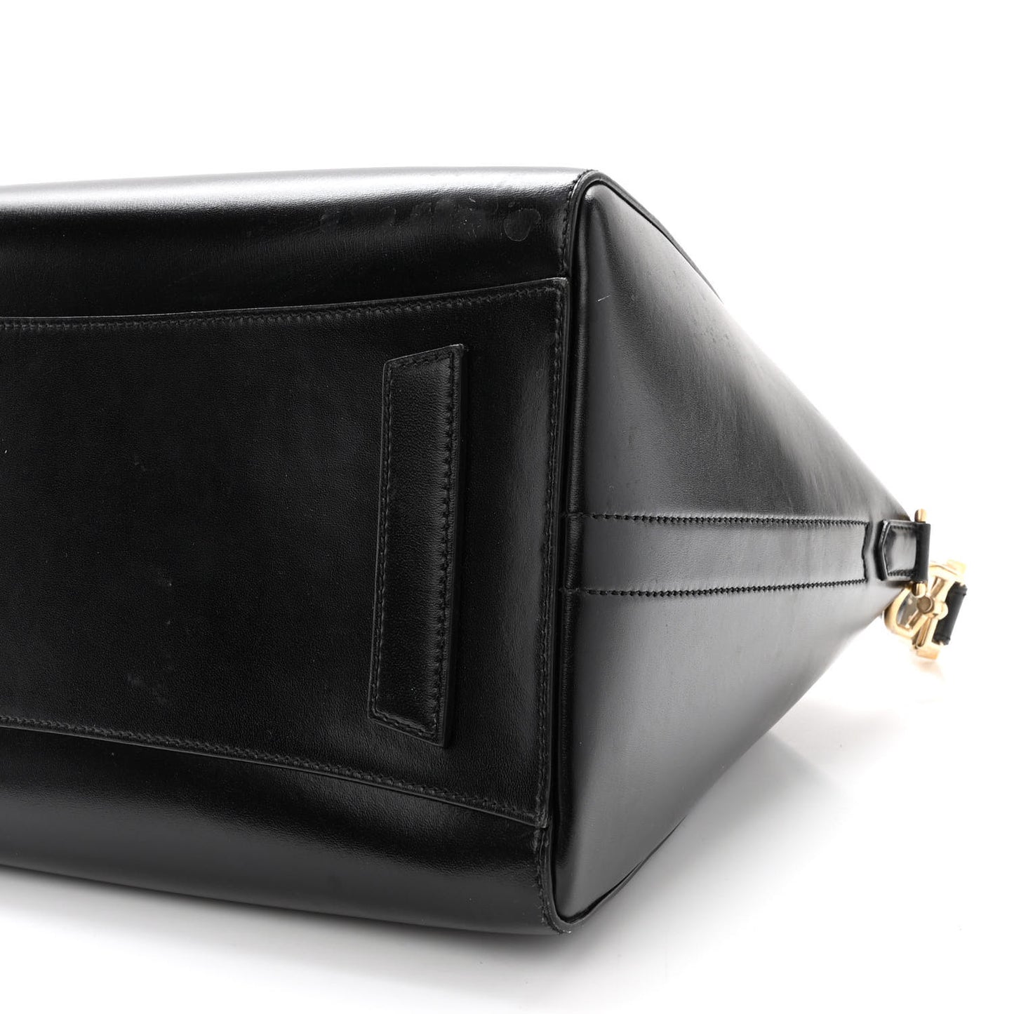 Shiny Lord Calfskin Medium Antigona Black