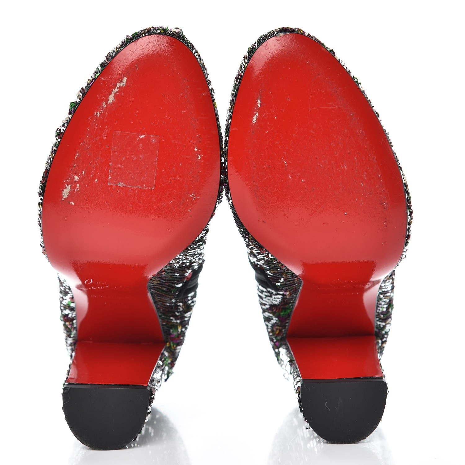 Christian Louboutin Paillettes Moulamax Booties 35.5 Multicolor 10 of 16