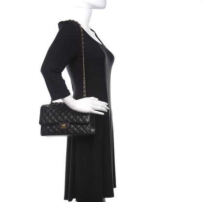 Chanel Caviar Quilted Medium Double Flap Black 2 of 10