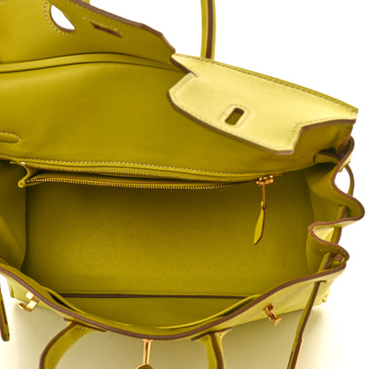 Hermes Swift Birkin 25 Lime 7 of 40