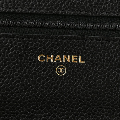 Chanel Caviar Quilted Wallet on Chain WOC Black 6 of 12