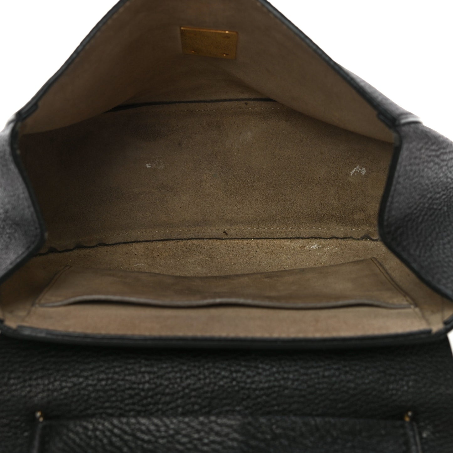 Grained Lambskin Drew Shoulder Bag Black