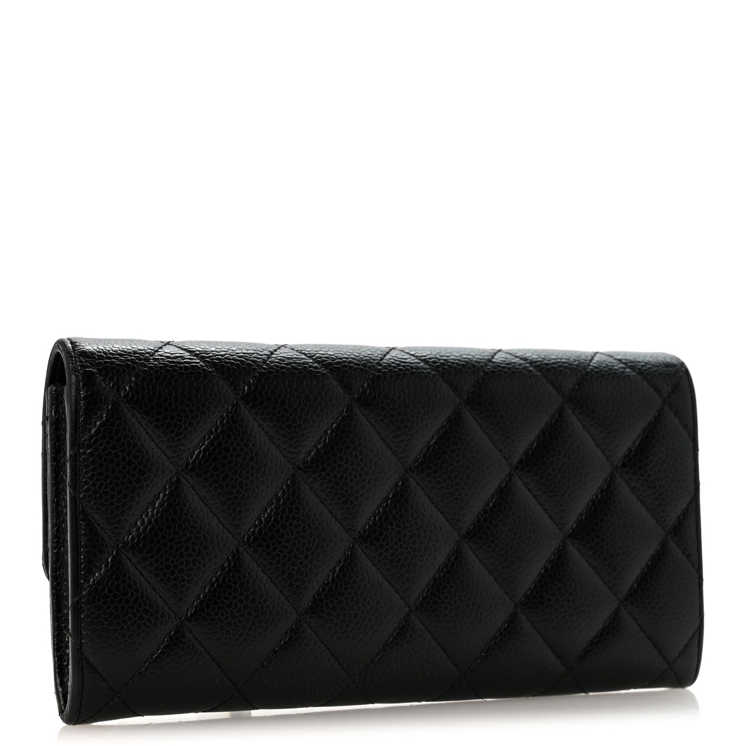 Chanel Caviar Quilted Large Flap Wallet Black 3 of 12