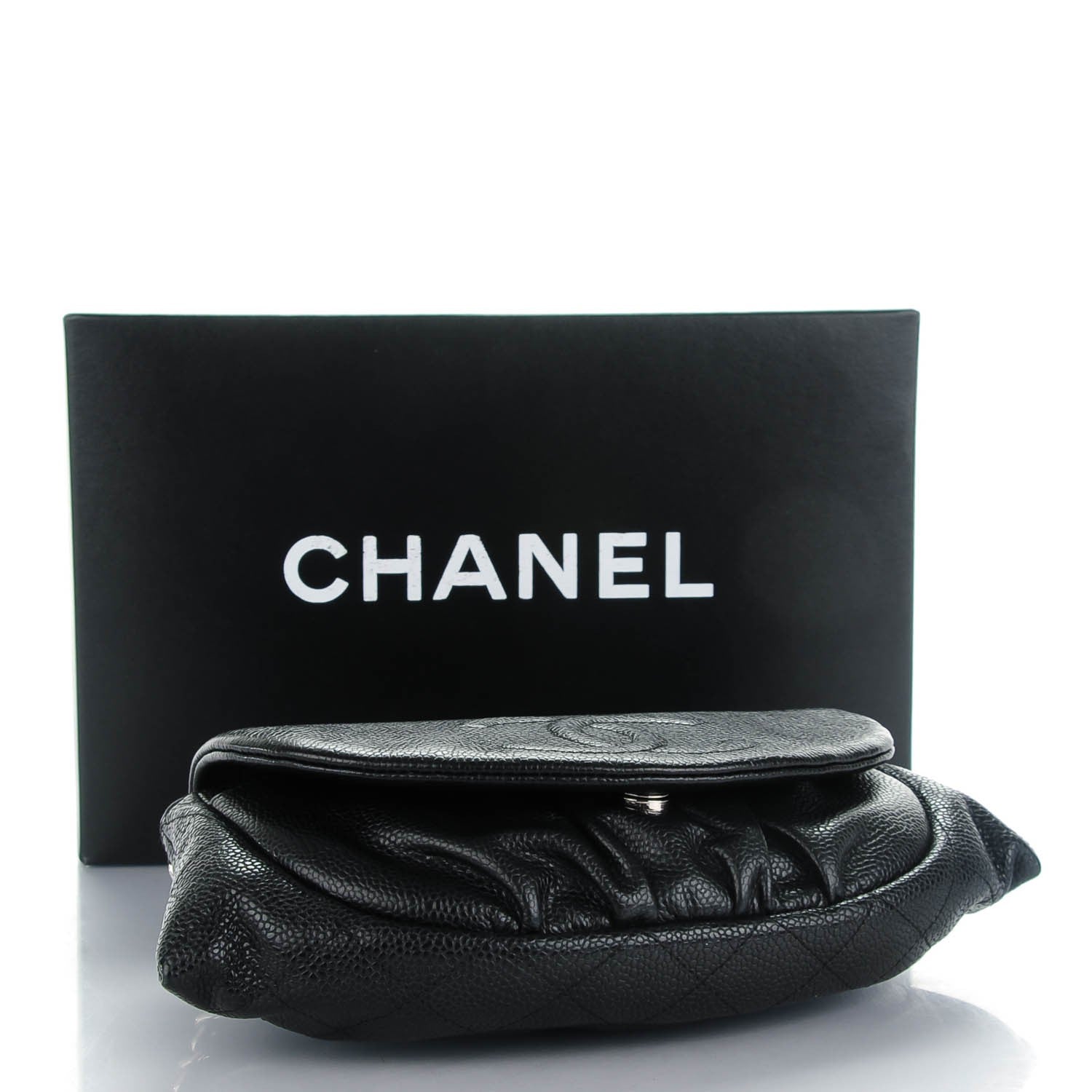 Chanel Caviar Half Moon Wallet On Chain WOC Black 4 of 8