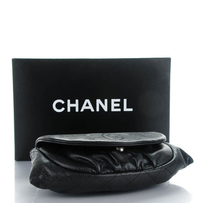 Chanel Caviar Half Moon Wallet On Chain WOC Black 4 of 8