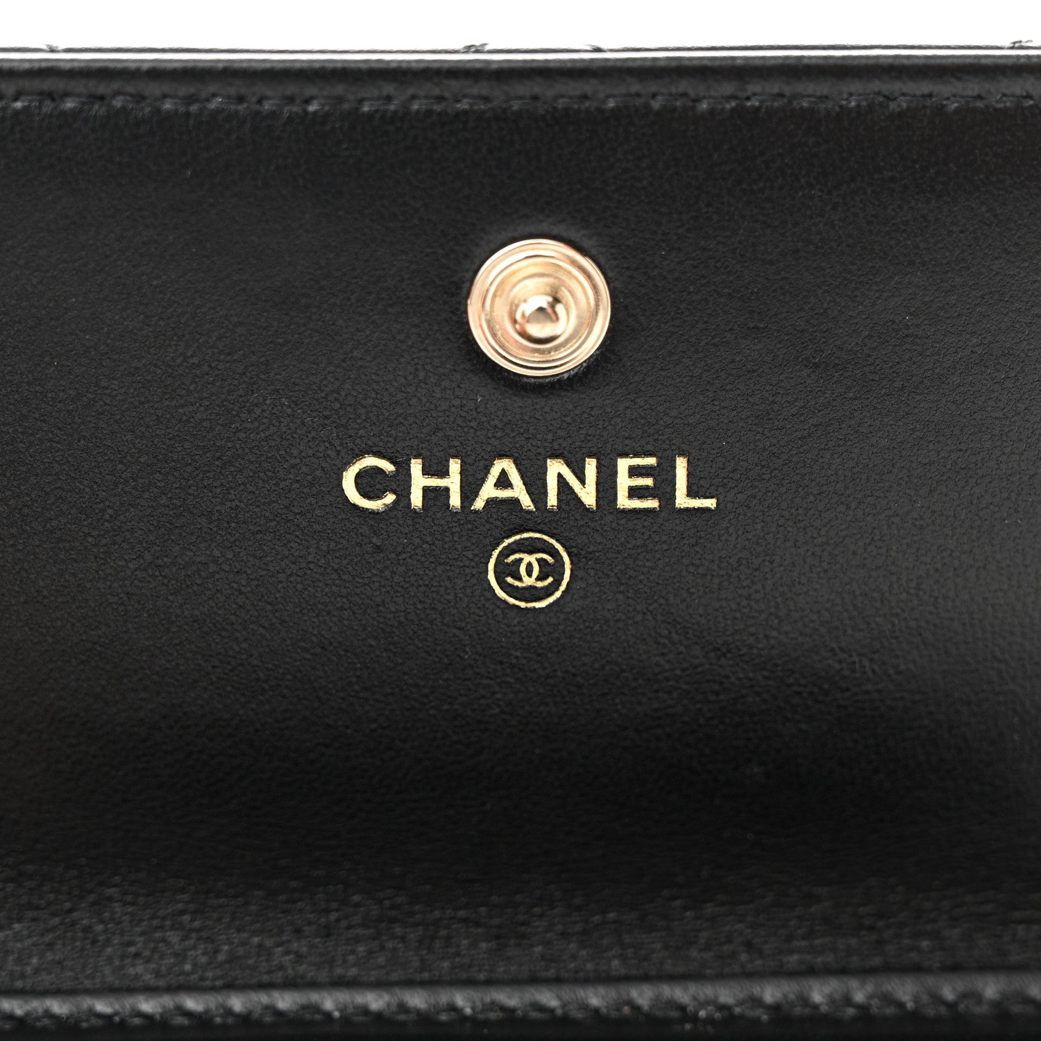 Chanel Lambskin Quilted My Chanel Lady Card Holder On Chain Black 6 of 12