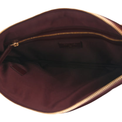 Chanel Shiny Crumpled Calfskin Large Chanel 19 Pouch Burgundy 5 of 9