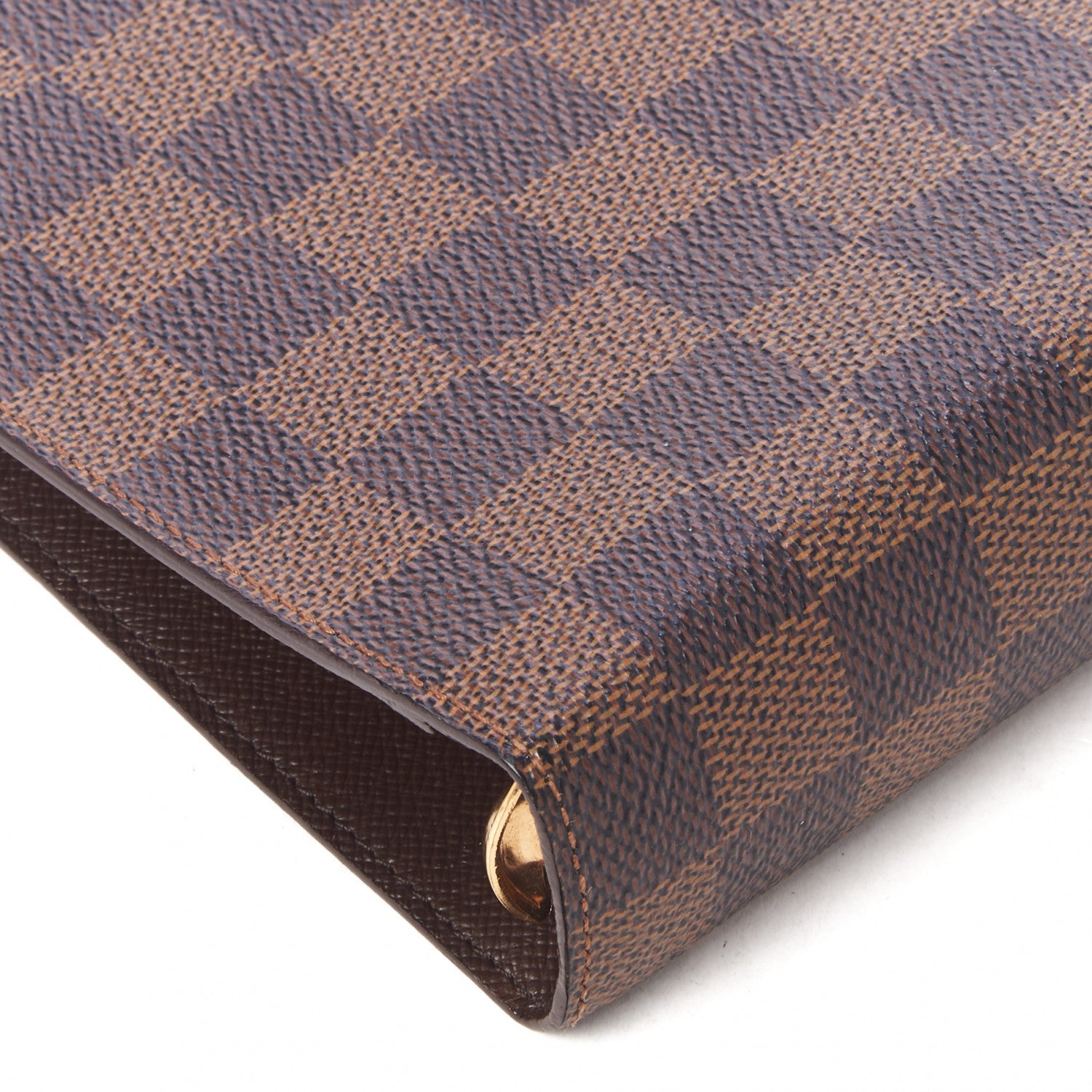 Louis Vuitton Damier Ebene Medium Ring Agenda Cover 5 of 7
