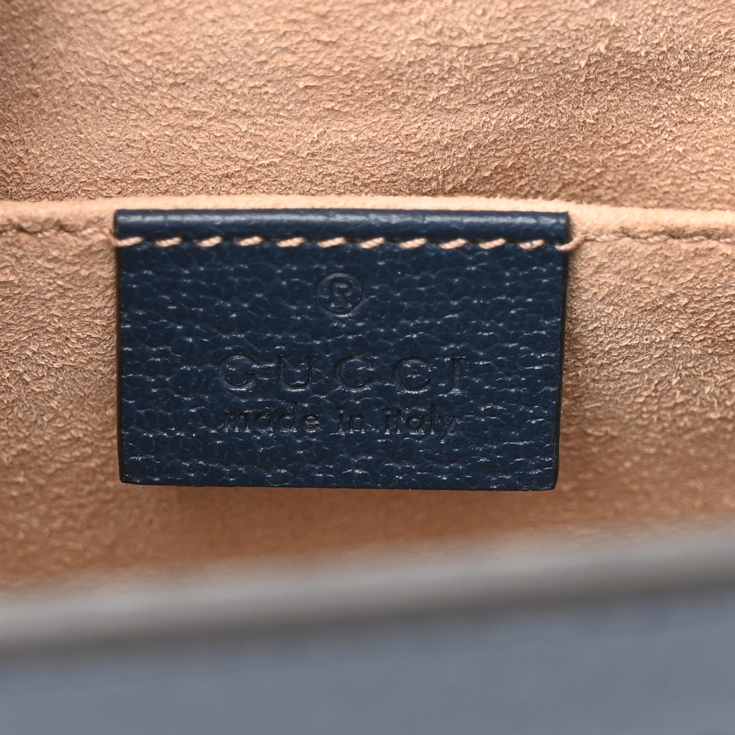 Gucci Textured Calfskin Web Small Ophidia Chain Shoulder Bag Blue Agata 6 of 10