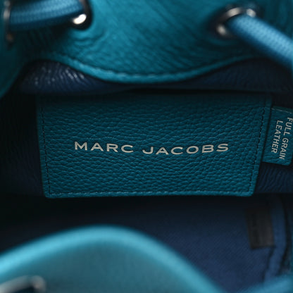 Marc Jacobs Grained Calfskin Mini The Bucket Bag Harbor Blue 6 of 11