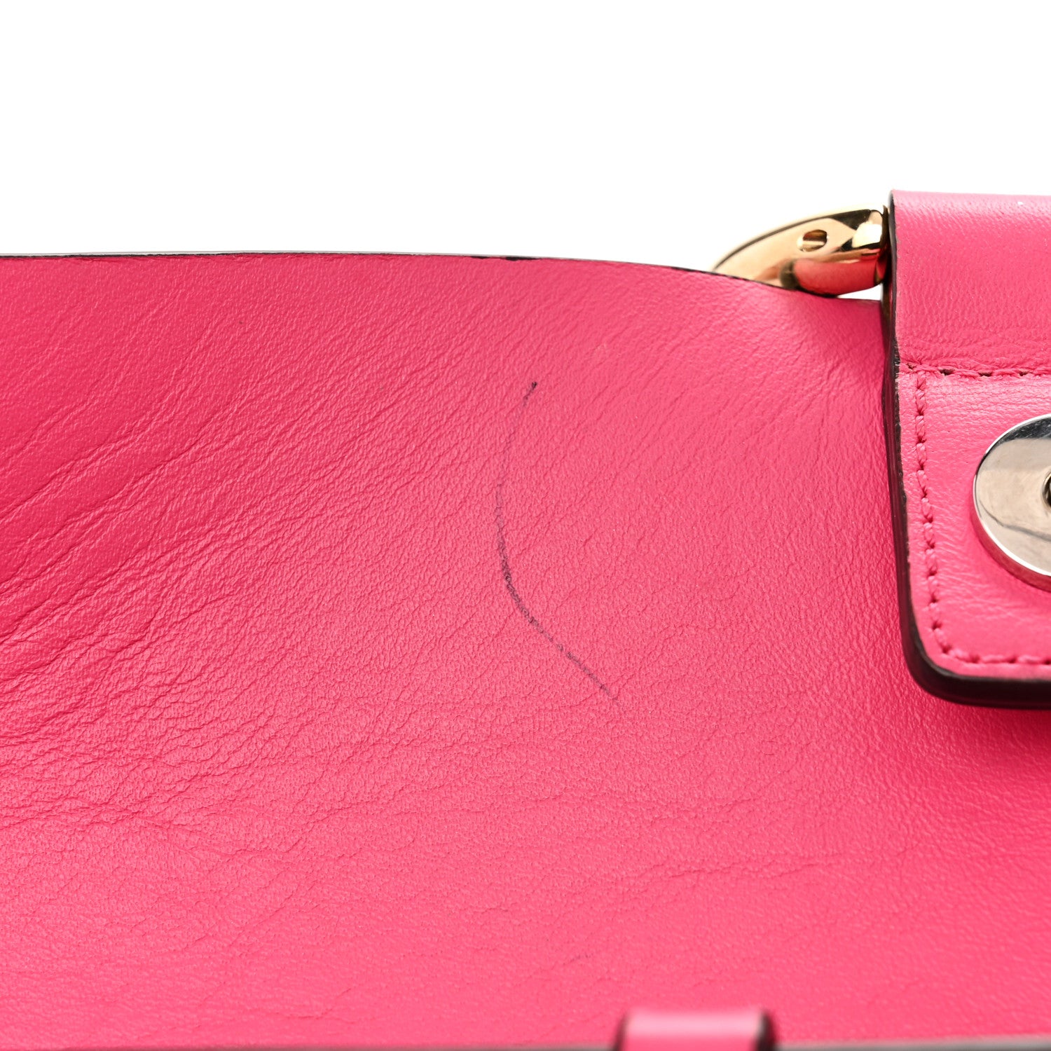 Chloe Suede Calfskin Small Faye Shoulder Bag Fuchsia Rose 12 of 14