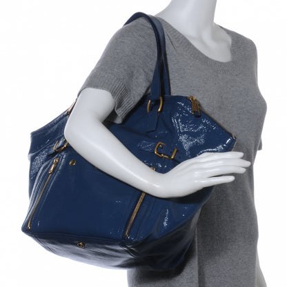 Saint Laurent Patent Medium Downtown Blue 2 of 7