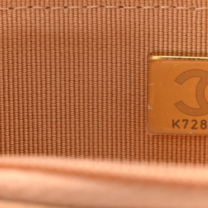Chanel Lambskin Quilted Wallet On Chain WOC Beige Black 14 of 23