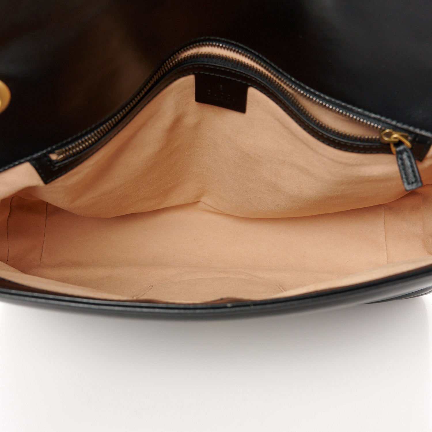 Gucci Calfskin Matelasse Large GG Marmont Shoulder Bag Black 5 of 11