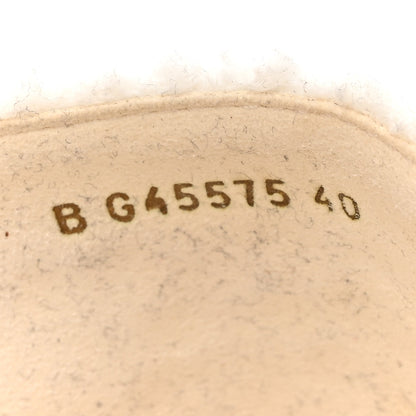 Chanel Fabric Pearl Cork CC Slip On Sandals 40 White 7 of 9