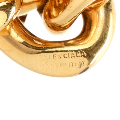 Balenciaga Metal Logo Chain Bracelet M Gold 4 of 5