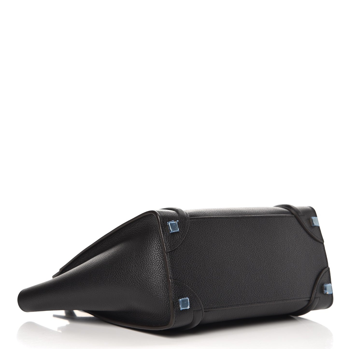 Drummed Calfskin Micro Luggage Black
