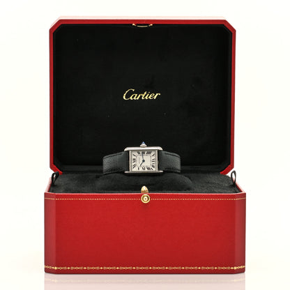 Cartier Stainless Steel Calfskin 22mm Must de Cartier Tank Quartz Watch 5 of 5