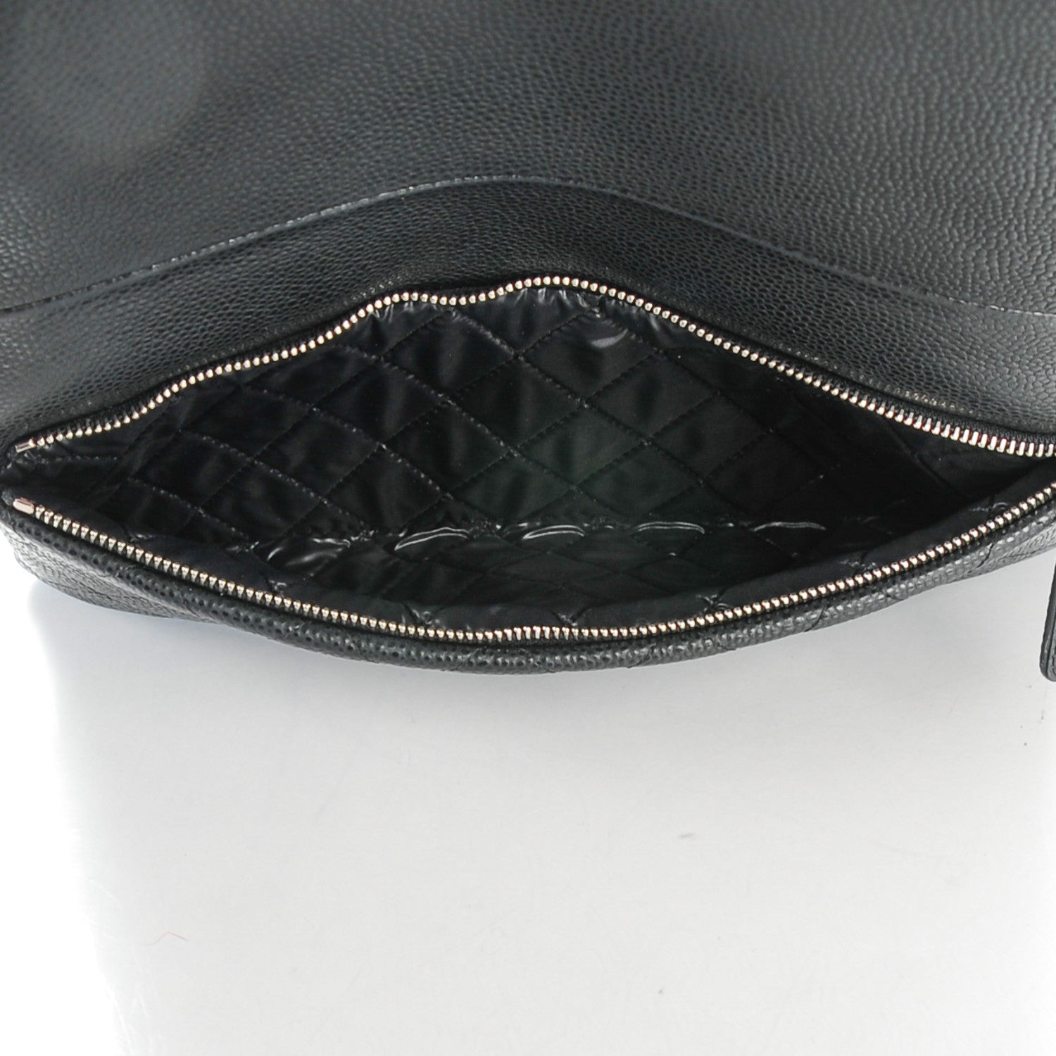 Chanel Caviar Quilted CC Beauty Clutch Black 6 of 8