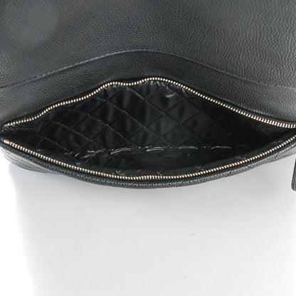 Chanel Caviar Quilted CC Beauty Clutch Black 6 of 8
