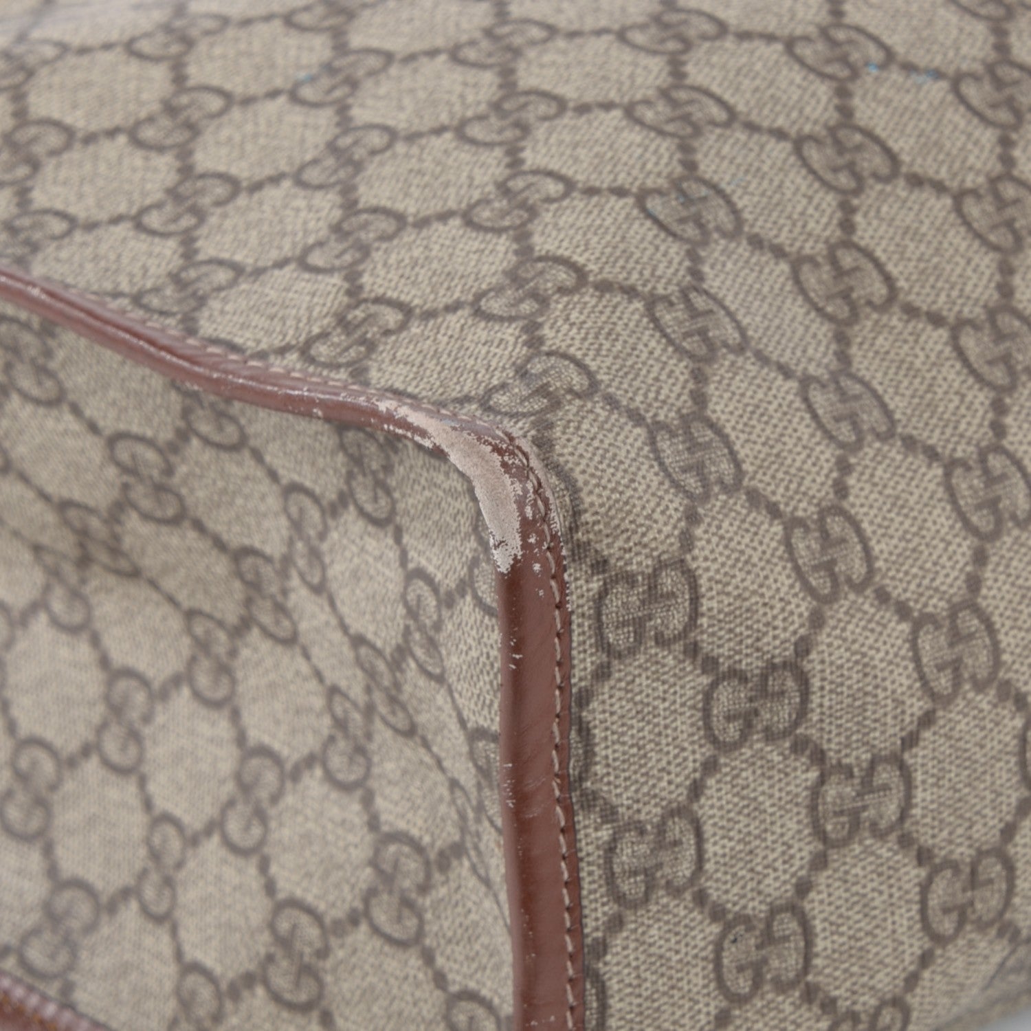 Gucci GG Plus Monogram Large Signature Web Loop Tote Brown 7 of 8