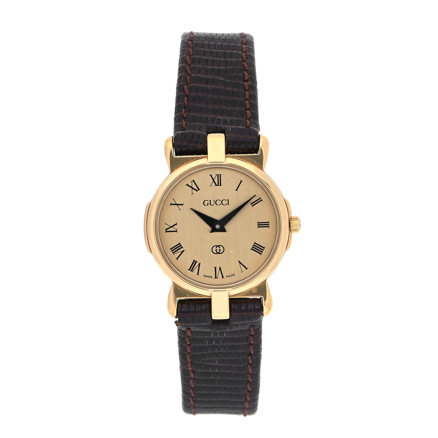 Stainless Steel Lizard 23mm 3400L Quartz Watch Gold