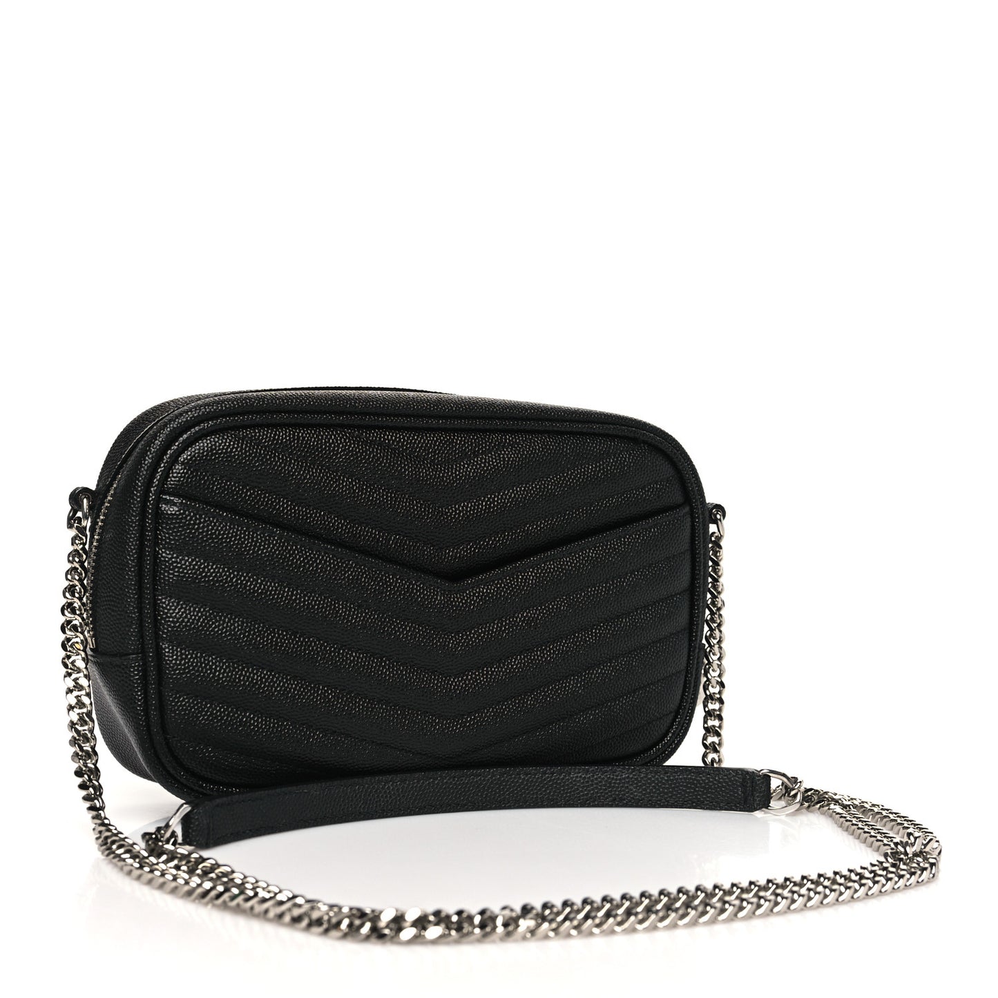 Grain De Poudre Matelasse Monogram Mini Lou Camera Bag Black