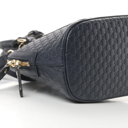Gucci Soft Microguccissima Mini Dome Bag Blue 9 of 10