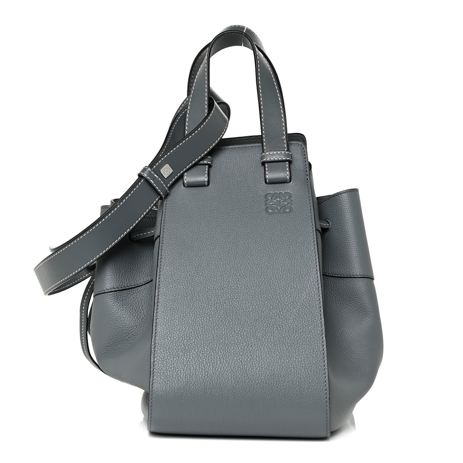 Loewe Grained Calfskin Medium Hammock Shoulder Bag Blue 1 of 11