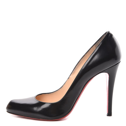 Christian Louboutin Jazz Calfskin Decollete 868 100 Pumps 39.5 Black 1 of 11