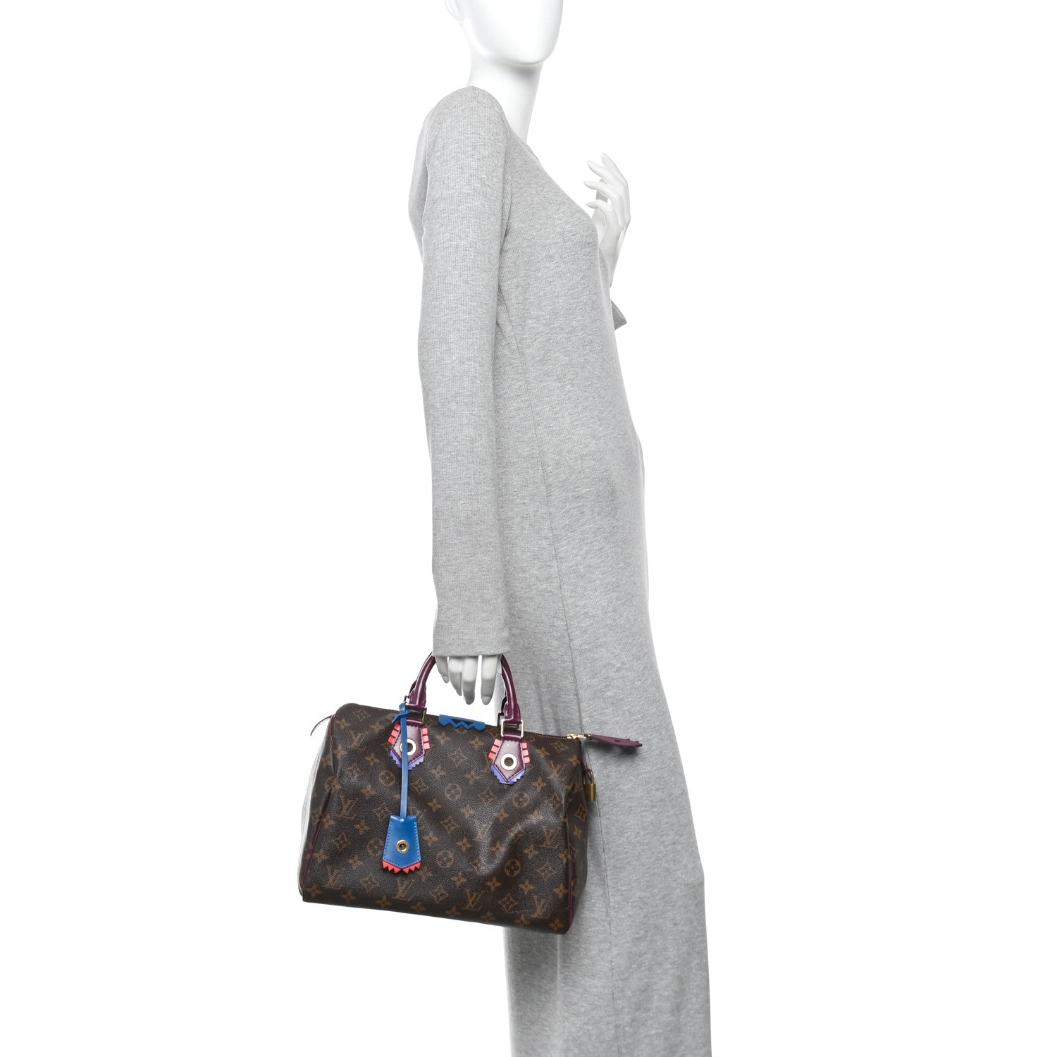 Louis Vuitton Monogram Totem Speedy 30 Magenta 2 of 8