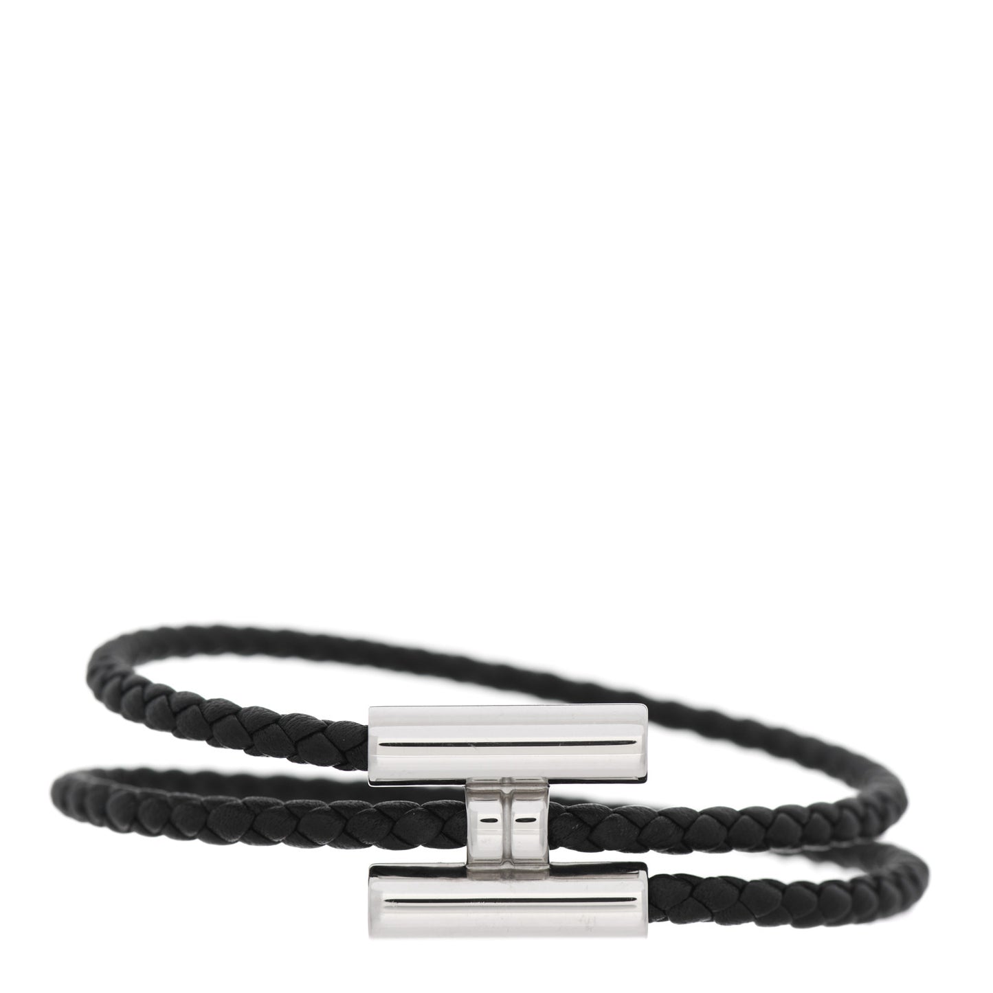 Swift Double Wrap Cord Tournis Tresse Bracelet Black