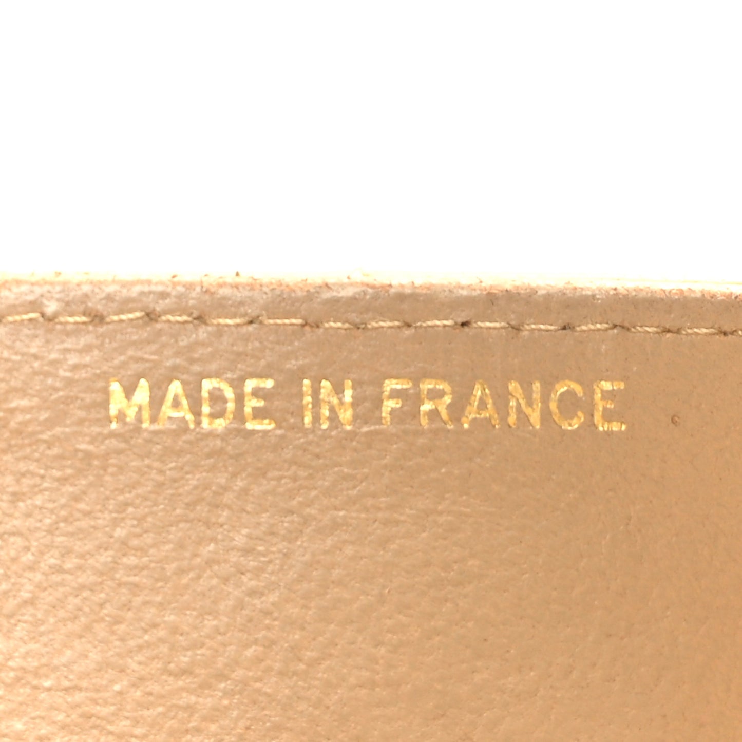 Lambskin Quilted Medium Single Flap Beige