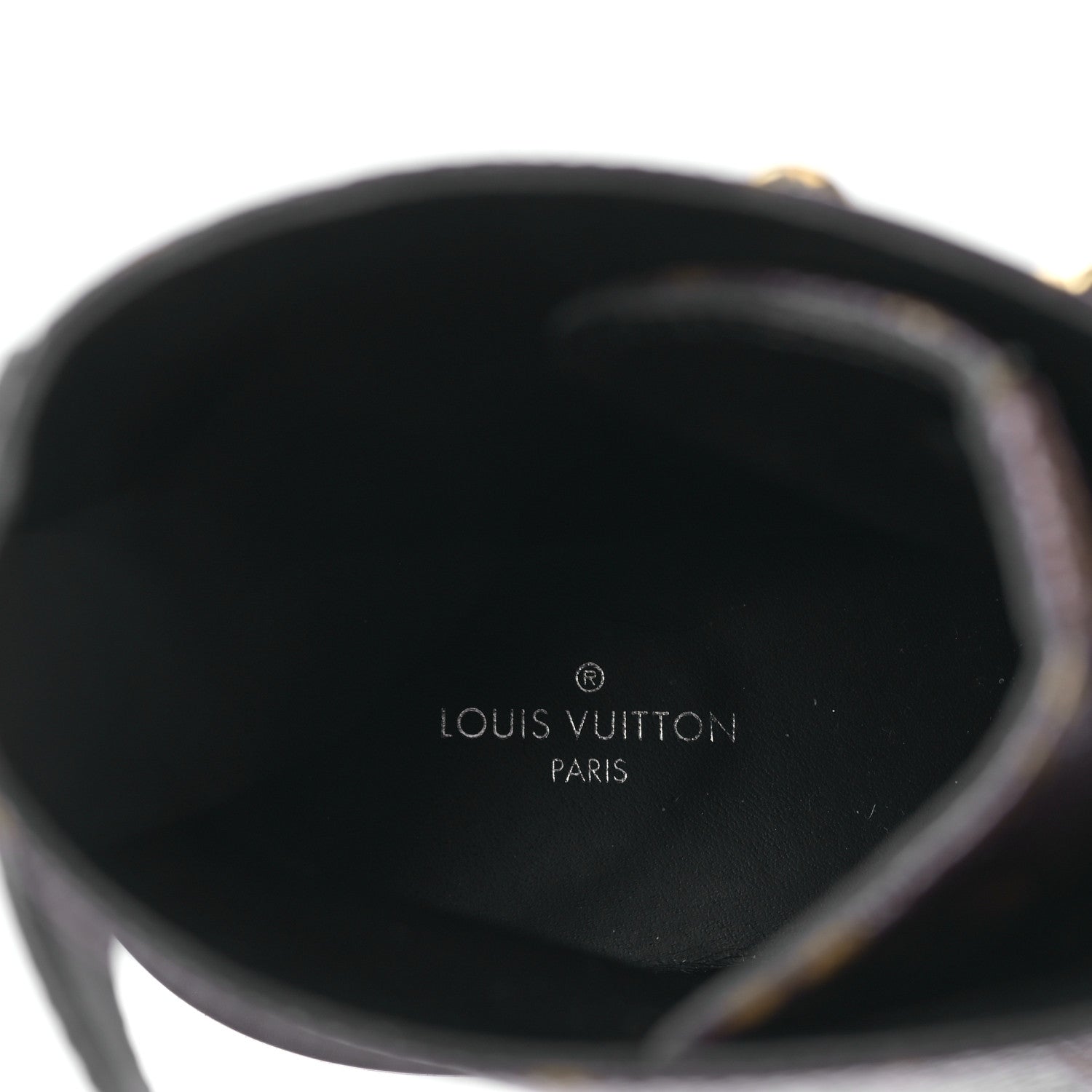 Louis Vuitton Calfskin Monogram Wonderland Flat Ranger Boots 39 Black 7 of 8