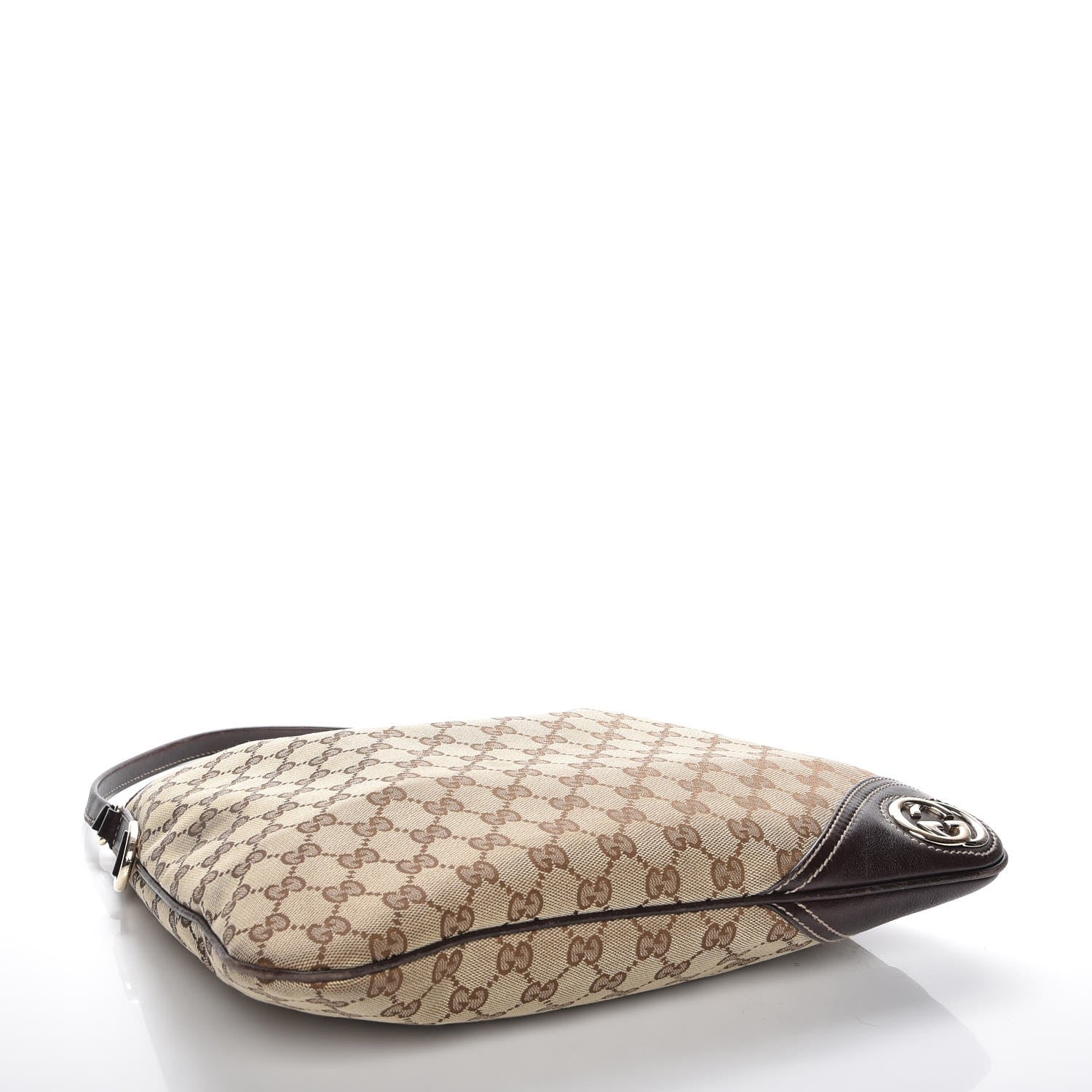 Gucci Monogram Medium New Britt Hobo Dark Brown 4 of 7