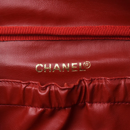 Chanel Caviar Vanity Cosmetic Case Red 5 of 8