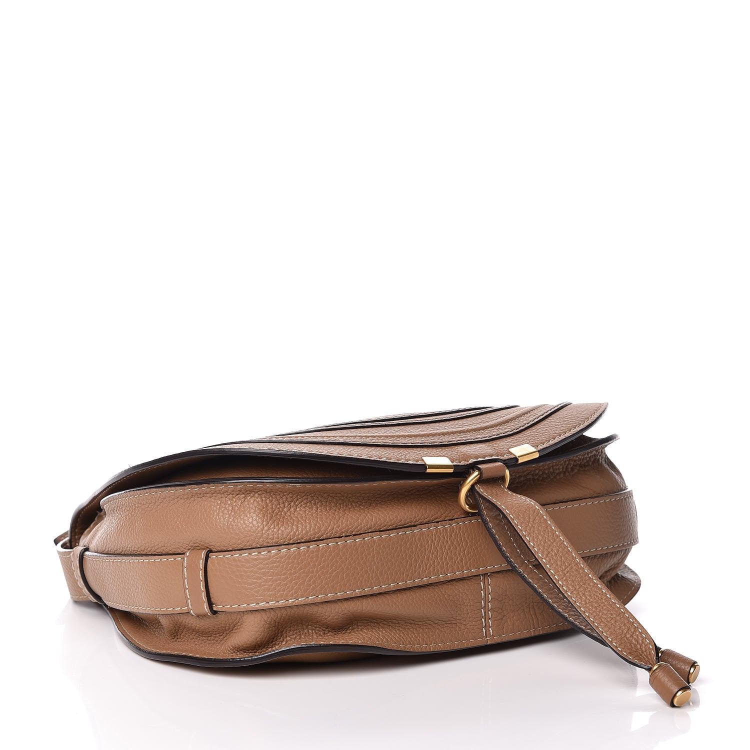 Chloe Calfskin Medium Marcie Round Crossbody Bag Nut 4 of 8