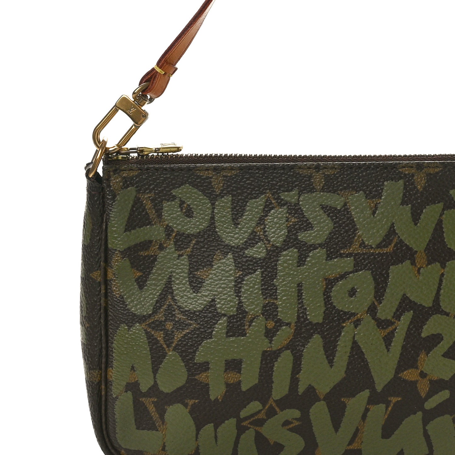 Monogram Graffiti Pochette Accessories Kaki