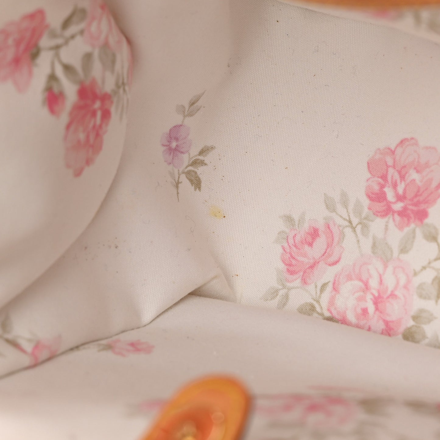 Silk Satin Monogram Multicolor Abelia White