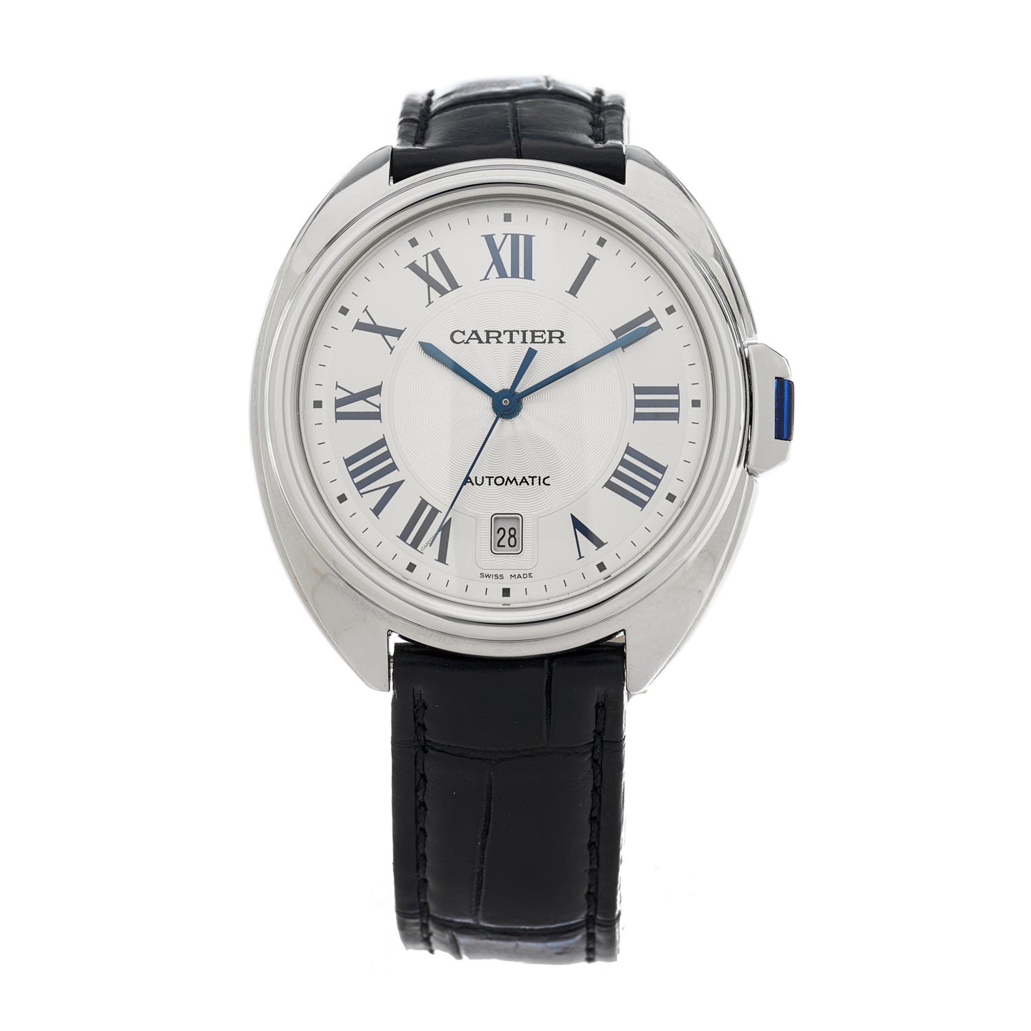 Stainless Steel Alligator 40mm Cle De Cartier Automatic Watch
