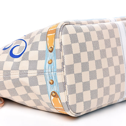 Louis Vuitton Damier Azur Summer Trunks Mykonos Neo Neverfull MM 8 of 14