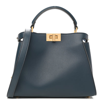 Fendi Vitello Tahiti Nappa Medium Peekaboo Iconic Essentially Satchel Notturno Grigio Polvere Nebula 1 of 7