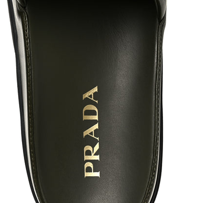 Prada Nappa Logo Quilted Slide Sandals 39 Militaire 7 of 10