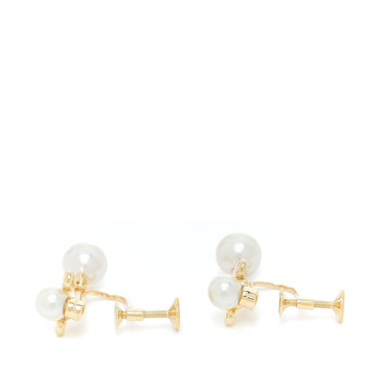 Mikimoto 18K Yellow Gold Akoya Pearl 4.5-6.5mm Drop Screw-Back Earrings 4 of 4