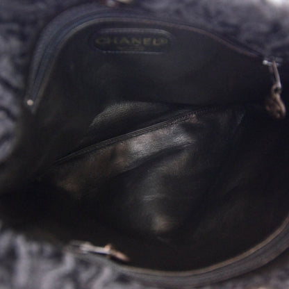 Chanel Persian Lamb Fur Tote Black 7 of 8